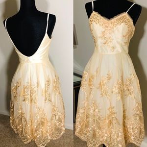 Brand new Stunning Gold Special Occasion Dress